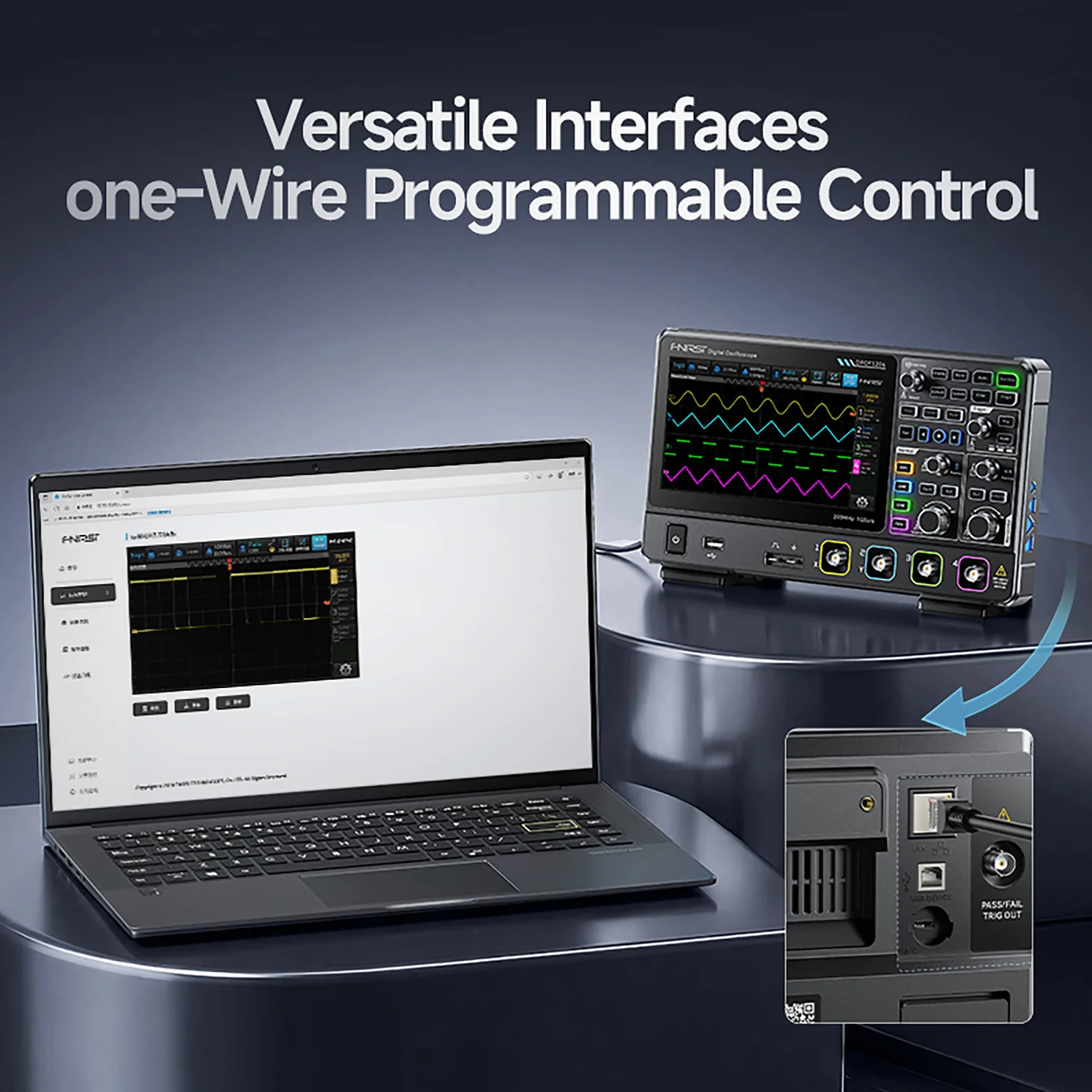 FNIRSI® DPOF1204 Analog 4CH 200MHz 1GSa/s Digital Phosphor Oscilloscope - Image 6
