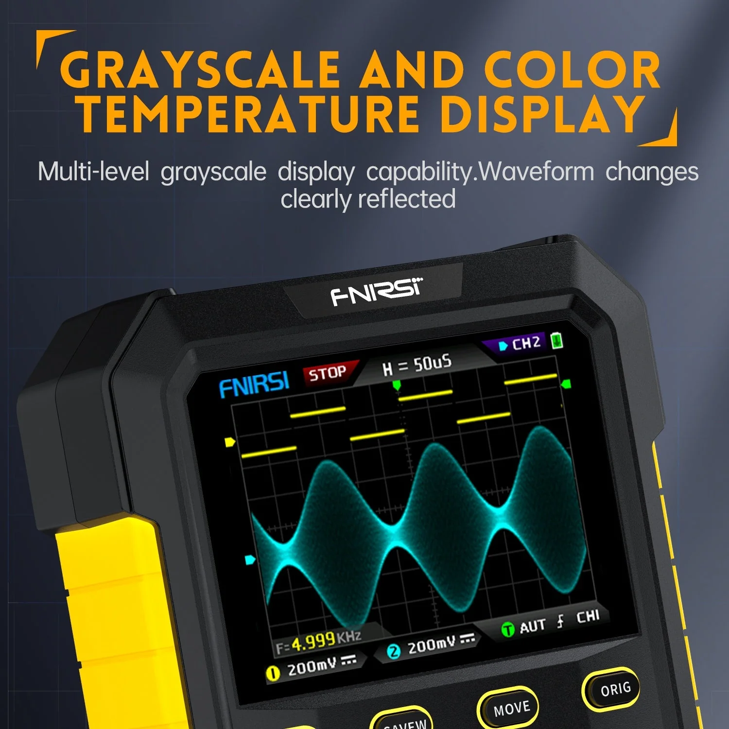FNIRSI® DPOX180H 2-IN-1 Dual Channel 180MHz 500MS/s Digital Phosphor Oscilloscope Signal Generator - Image 12