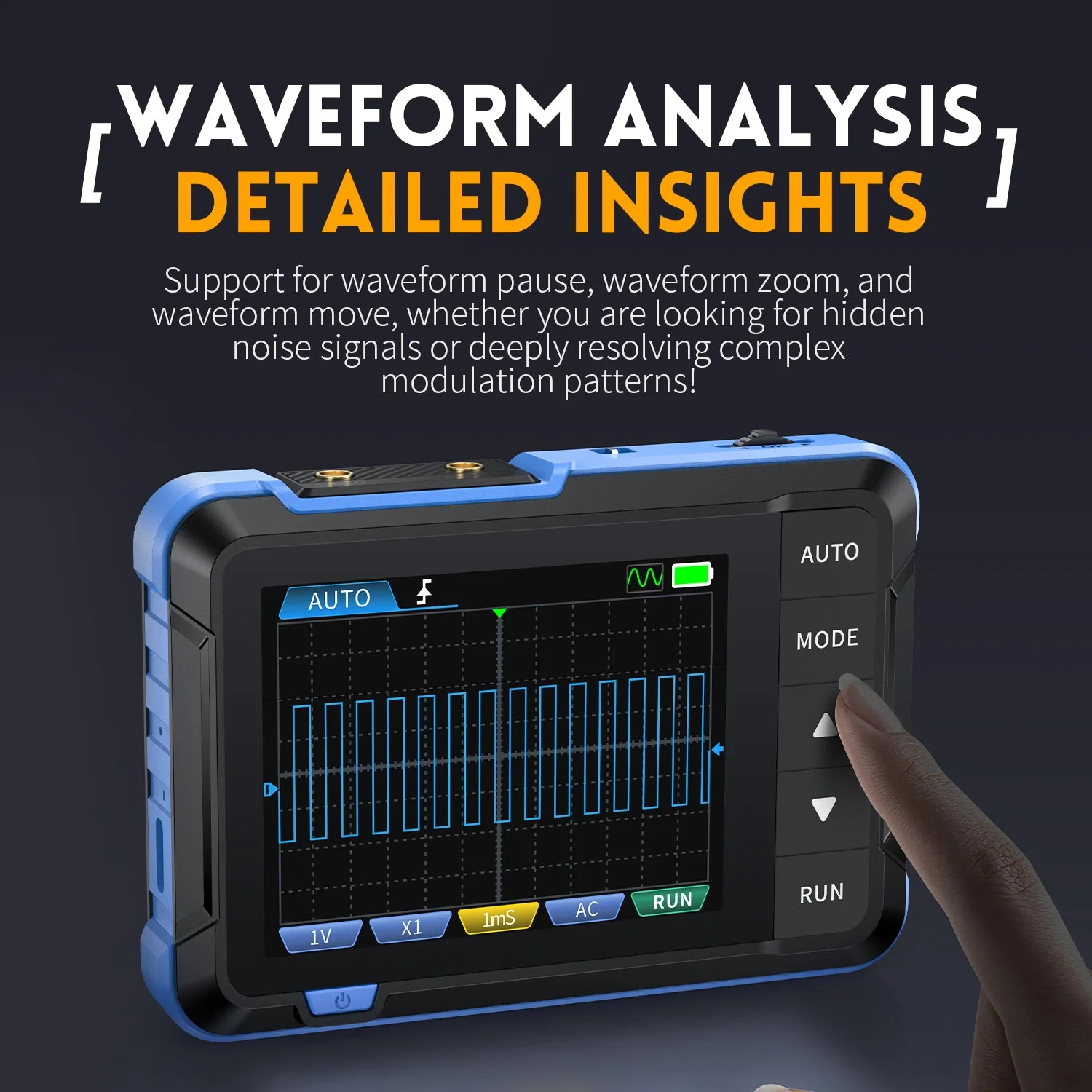 FNIRSI® DSO-153 2-IN-1 Mini 1MHz 5MS/s Digital Oscilloscope Waveform Generator - Image 5