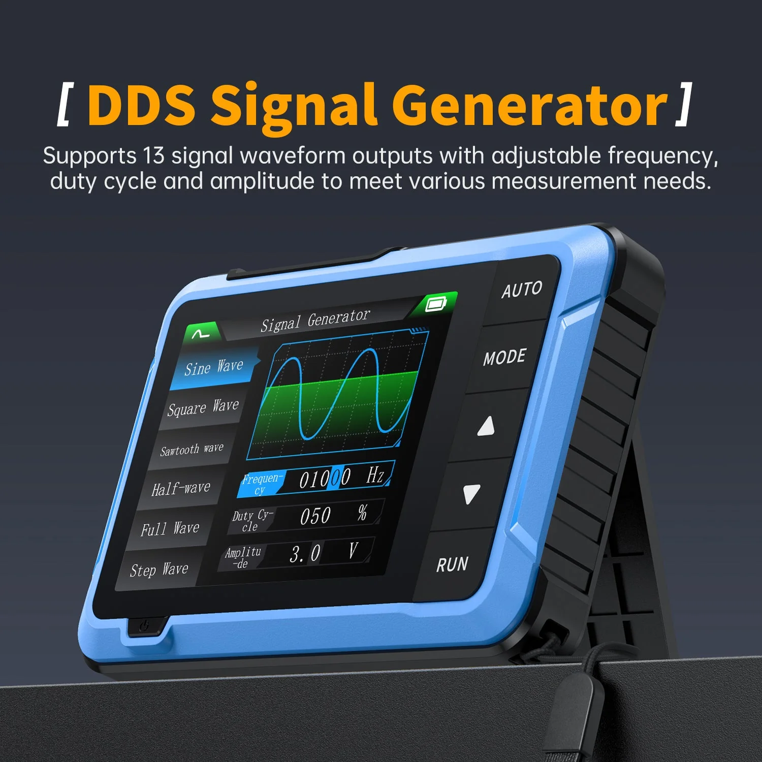 FNIRSI® DSO-510 10MHz 48MS/s Mini Handheld Digital Oscilloscope Signal Generator - Image 6