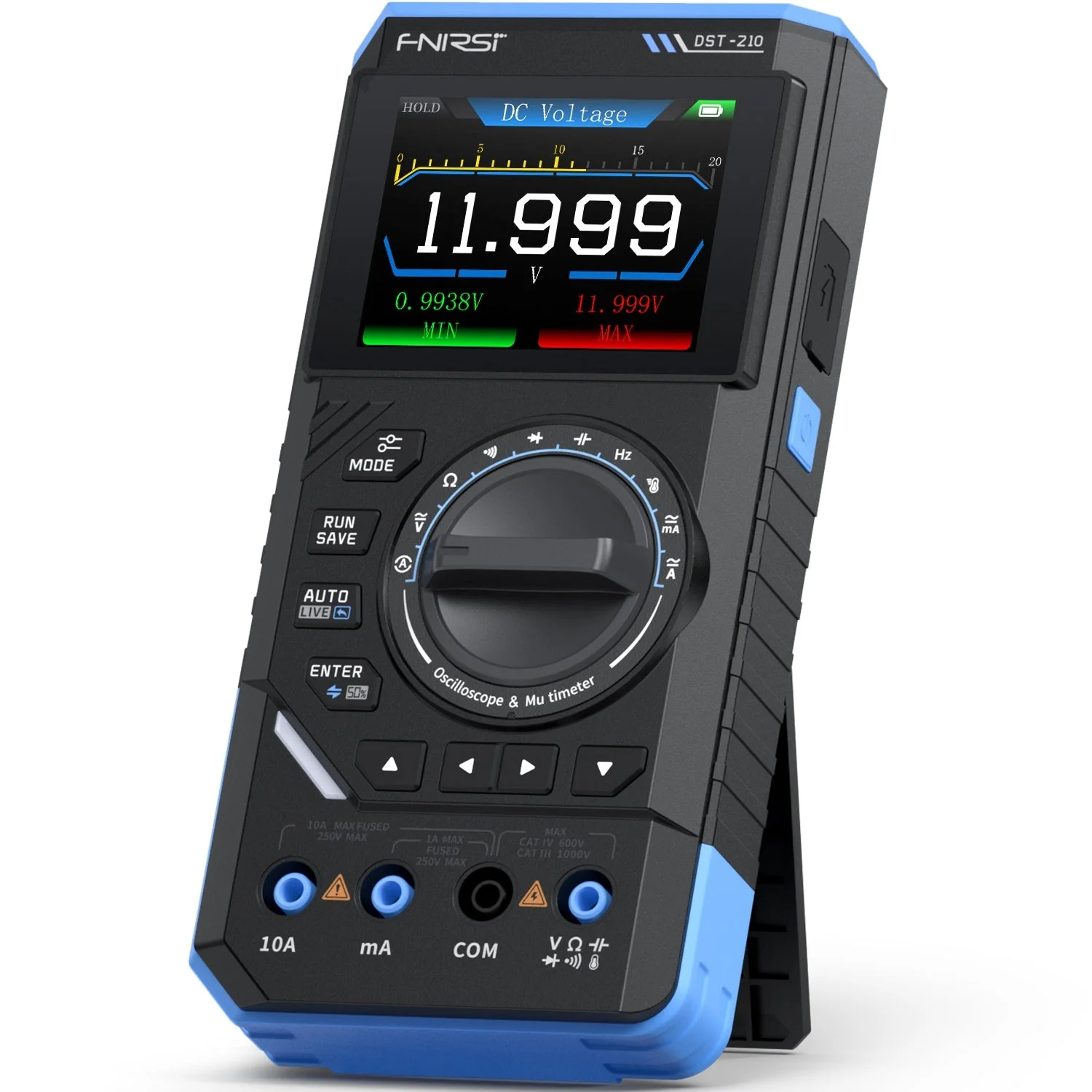 FNIRSI® DST-210 / DST-201 Handheld 3-IN-1 Multimeter Oscilloscope Signal Generator