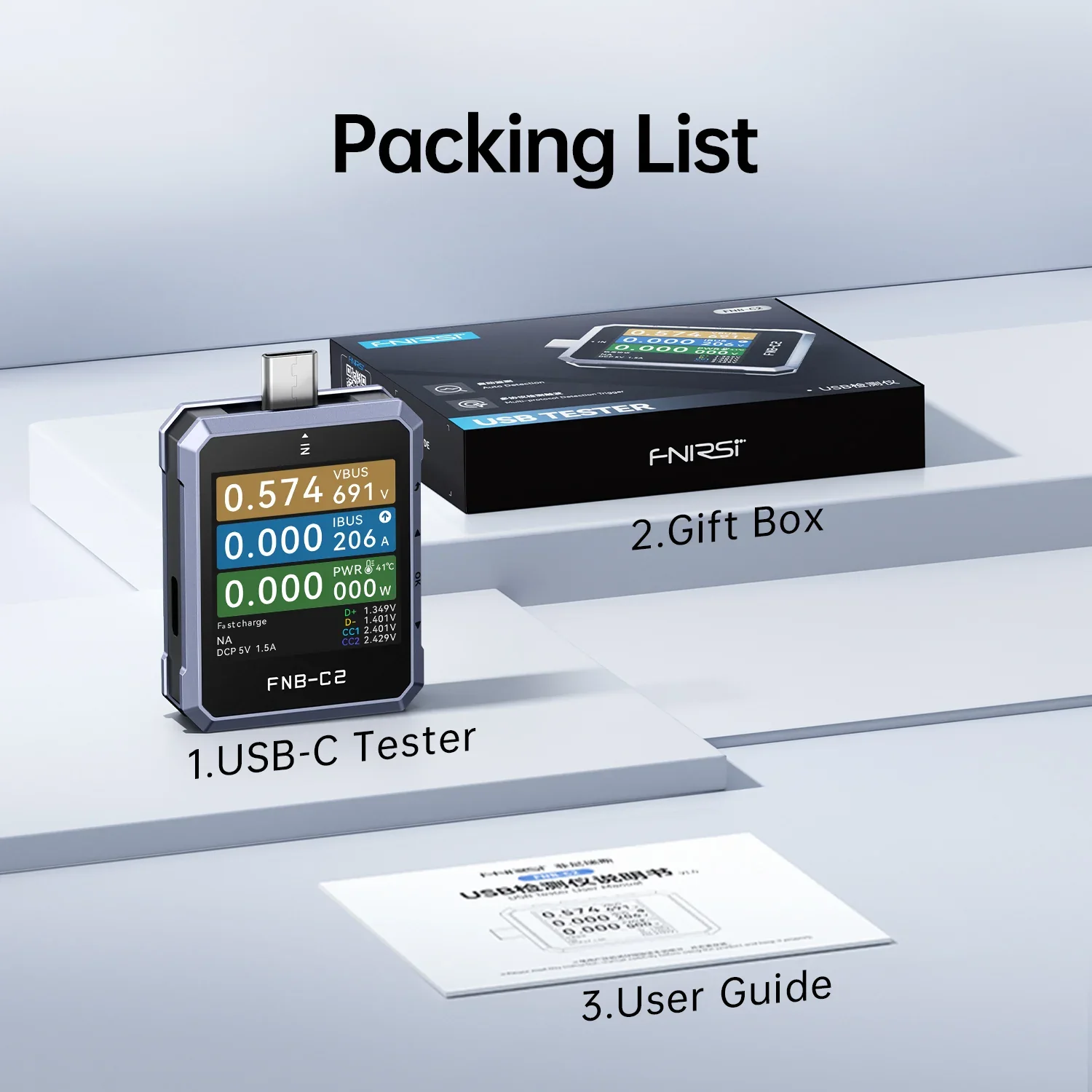 FNIRSI® FNB-C2 USB PD 3.1 Type-C Fast Charging Tester - Image 12