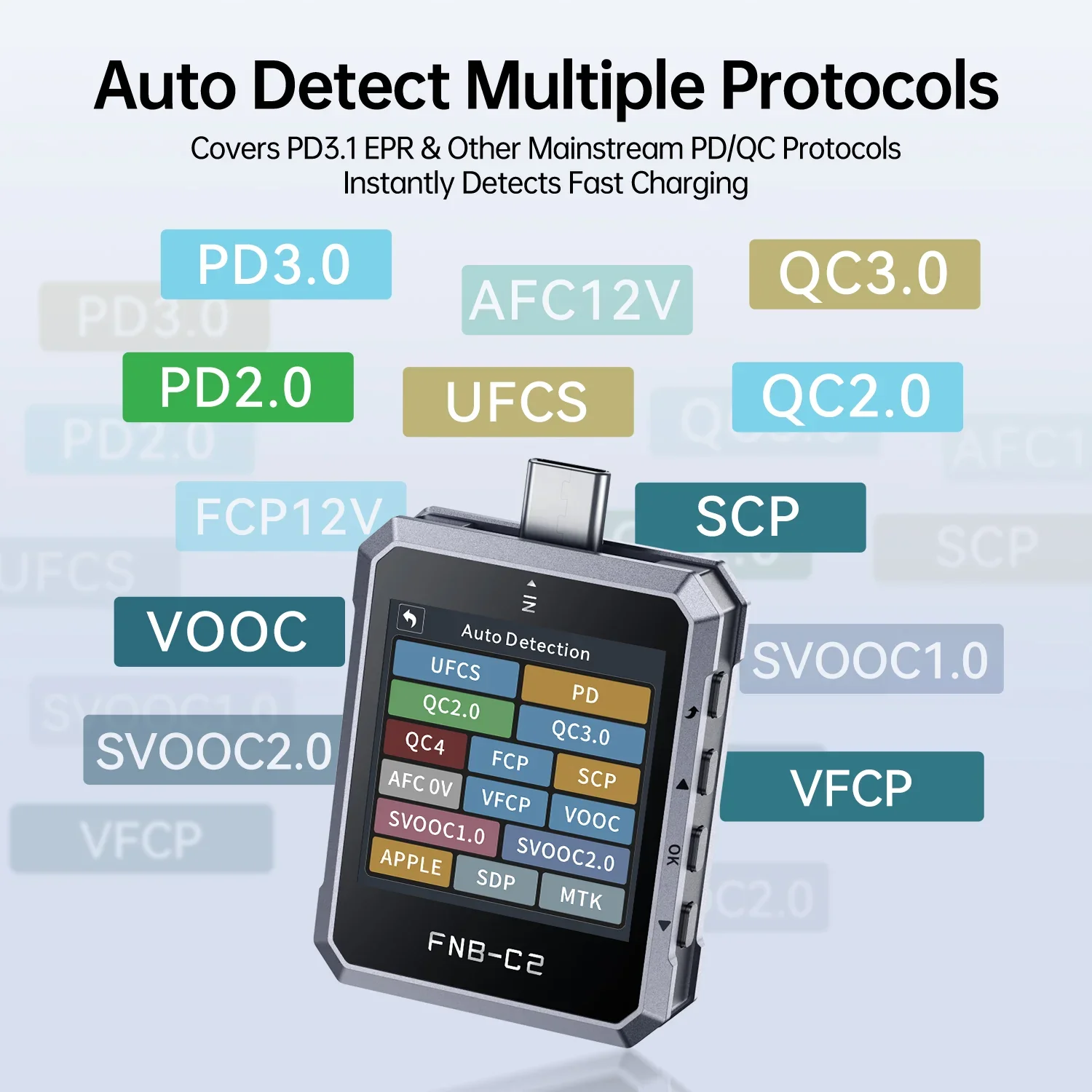 FNIRSI® FNB-C2 USB PD 3.1 Type-C Fast Charging Tester - Image 5