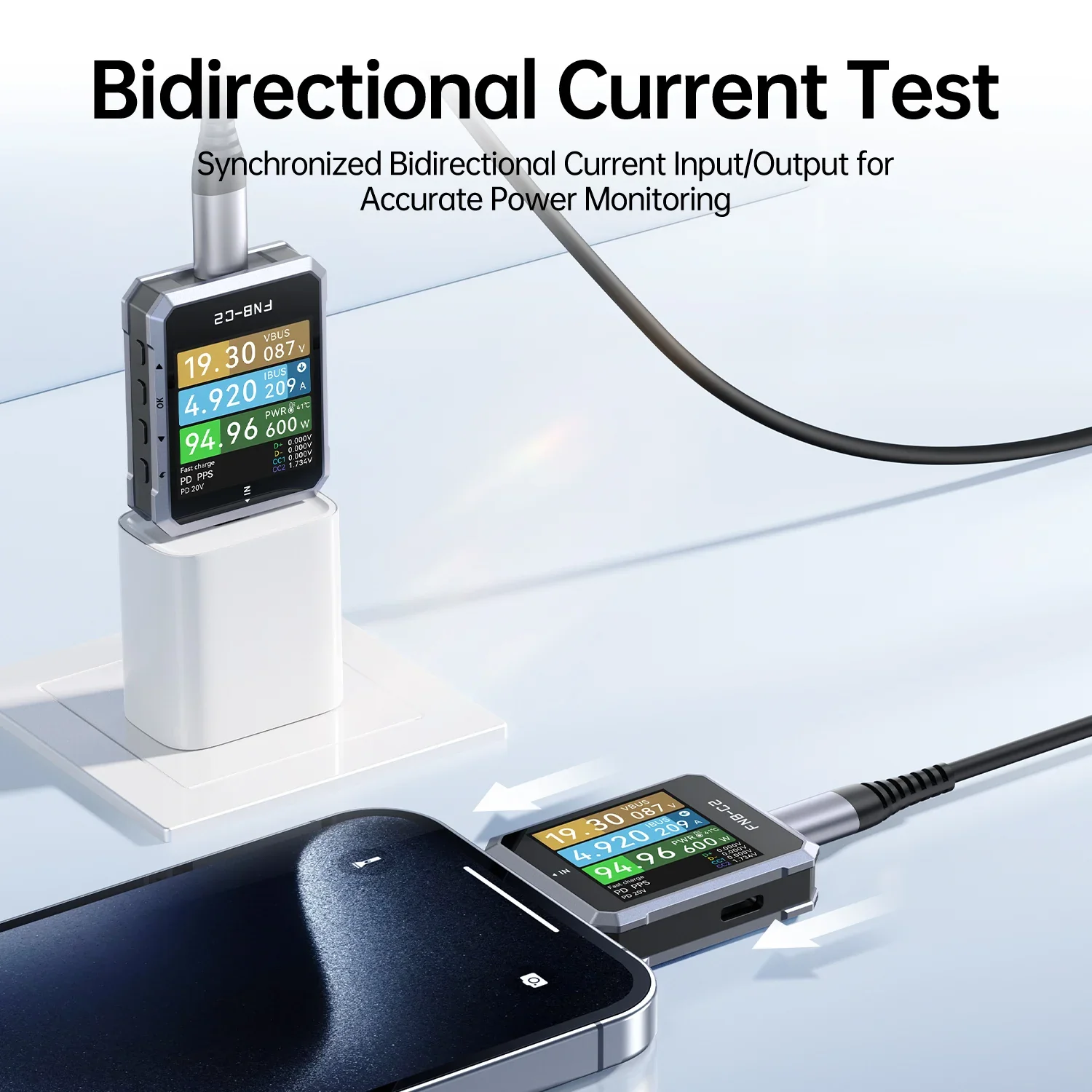 FNIRSI® FNB-C2 USB PD 3.1 Type-C Fast Charging Tester - Image 6