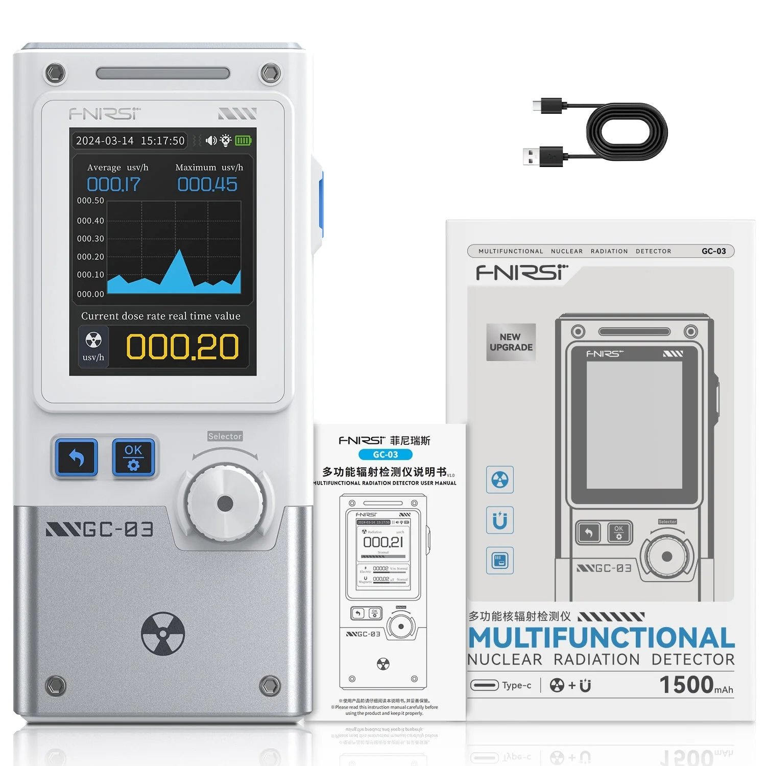 FNIRSI® GC-03 Multifunctional Radiation Detector - Image 10