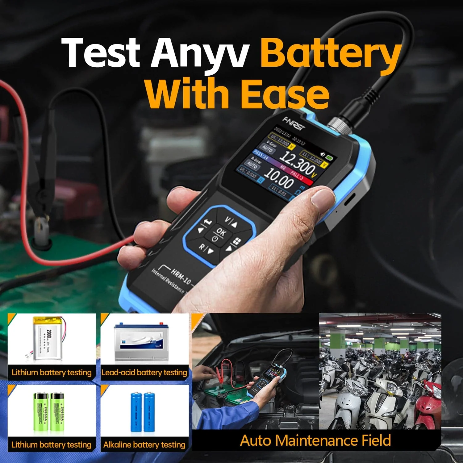 FNIRSI® HRM-10 Battery Voltage Internal Resistance Tester - Image 7