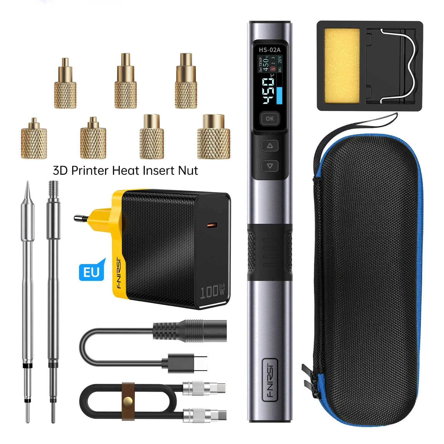 FNIRSI® HS-02A Soldering Iron Internal Heat Nut Kit for 3D Printer - Image 11