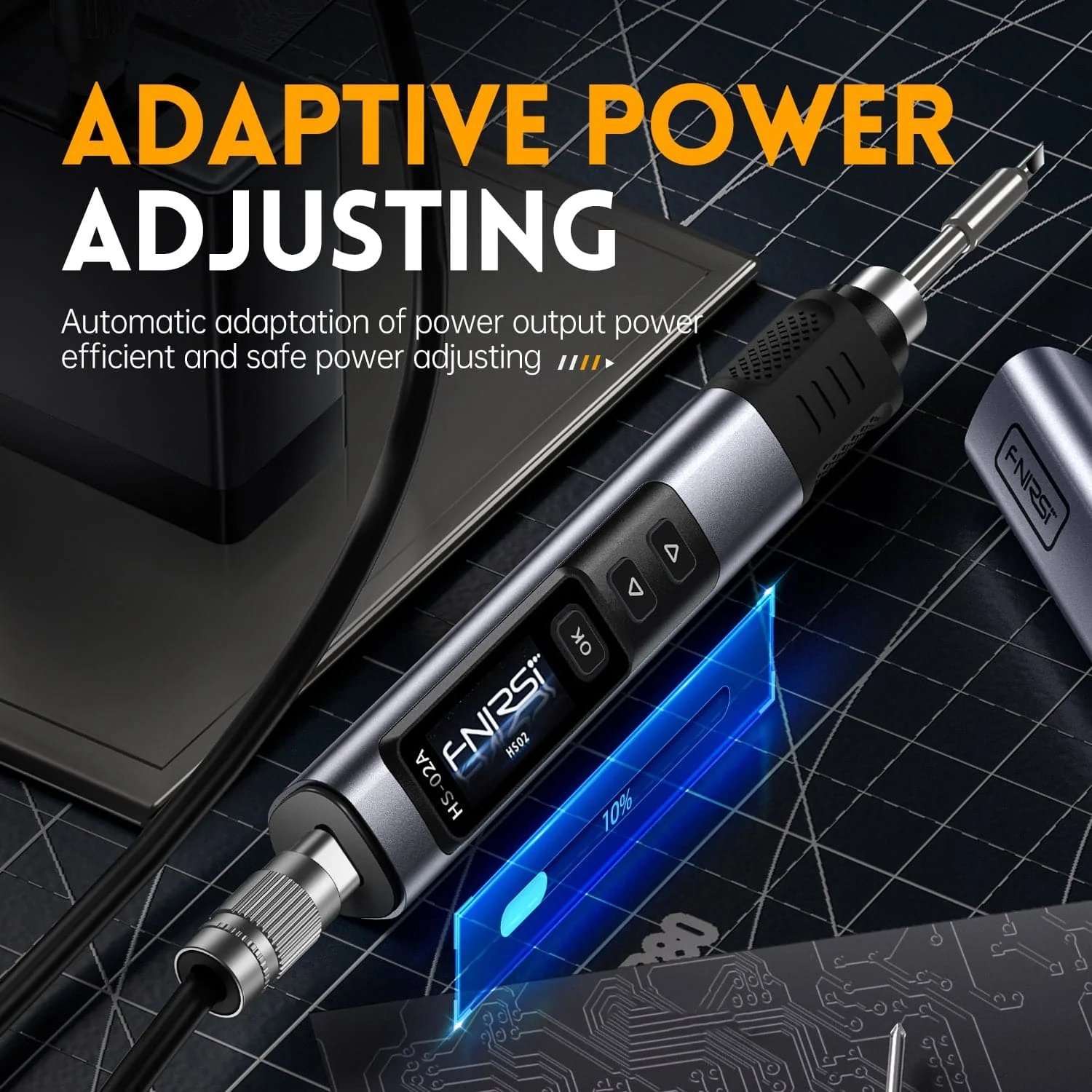 FNIRSI® HS-02 Intelligent Soldering Iron with Portable Soldering Toolbox - Image 6