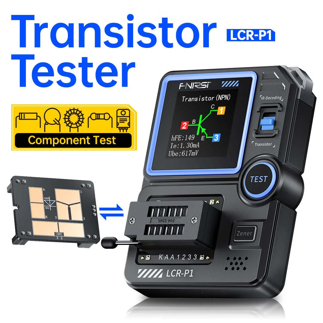 FNIRSI® LCR-P1 Multifunction LCR Transistor Capacitor Tester - Image 4