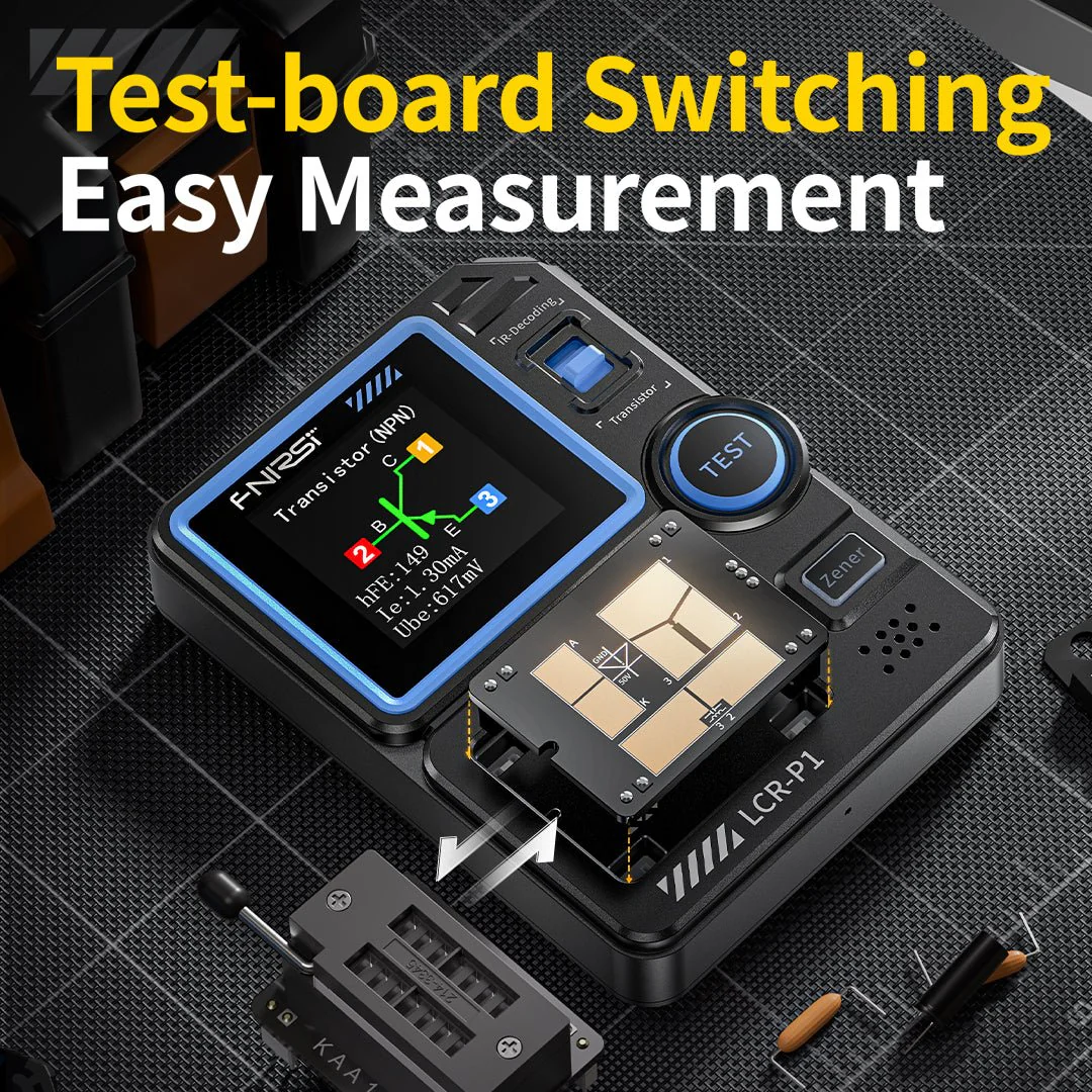 FNIRSI® LCR-P1 Multifunction LCR Transistor Capacitor Tester - Image 7