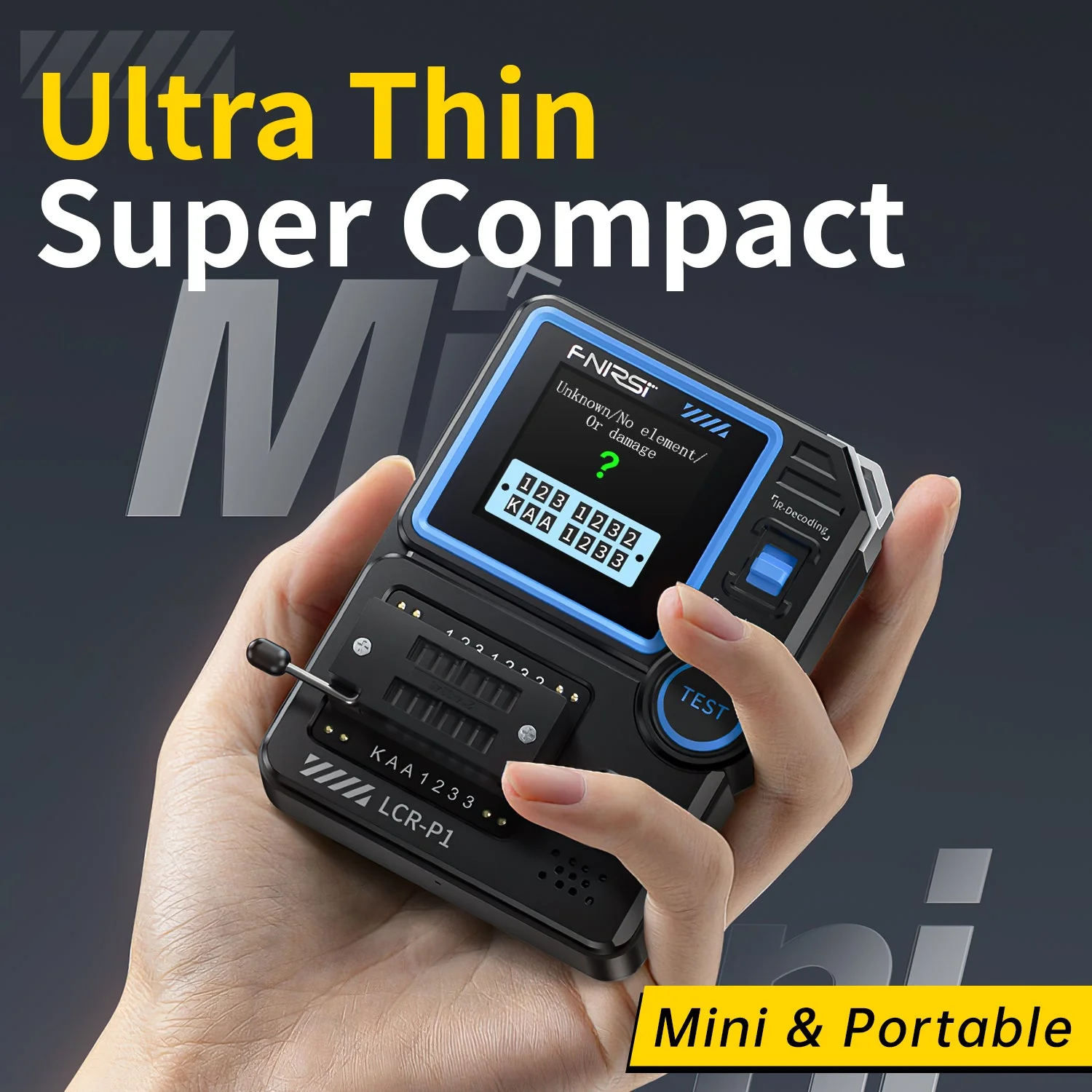 FNIRSI® LCR-P1 Multifunction LCR Transistor Capacitor Tester - Image 9
