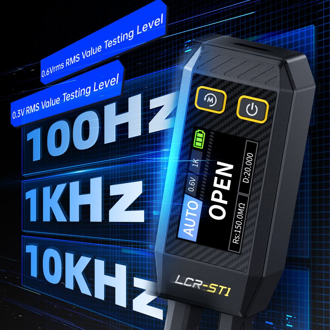 FNIRSI® LCR-ST1 Mini Smart Digital Tweezer LCR SMD ESR Tester - Image 3