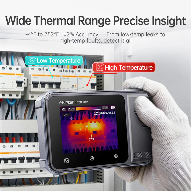 FNIRSI® TDM-120P / TDM-120 Thermal Imaging Multimeter - Image 4