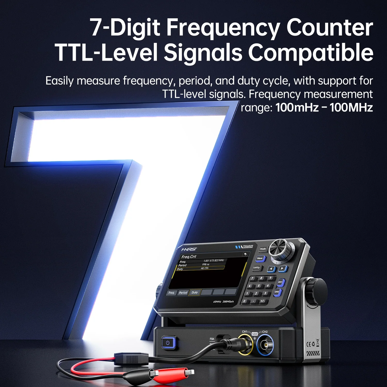 FNIRSI® TSG6020/TSG3020 2CH 200MSa/s Function Signal Generator - Image 6
